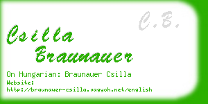 csilla braunauer business card